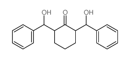 2,6-bis[hydroxy(phenyl)methyl]cyclohexan-1-one Structure