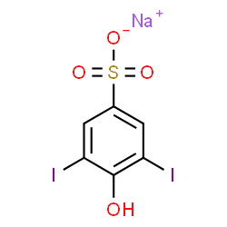 sodium 4-hydroxy-3,5-diiodobenzenesulphonate Structure