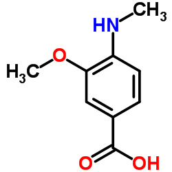 3-Methoxy-4-(MethylaMino)benzoic acid Structure