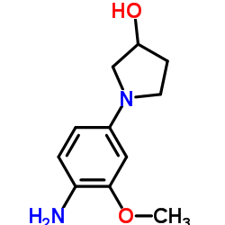 1-(4-Amino-3-methoxyphenyl)-3-pyrrolidinol Structure