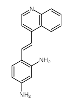 4-(2-quinolin-4-ylethenyl)benzene-1,3-diamine结构式