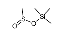 Methanesulfinic acid trimethylsilyl ester结构式