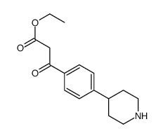 BETA-OXO-4-(1-PIPERIDINYL)-BENZENEPROPANOIC ACID ETHYL ESTER structure