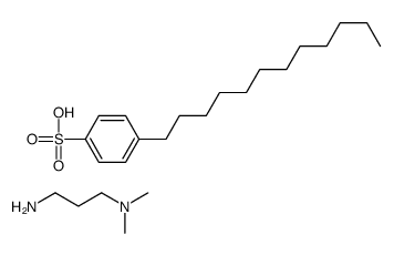 Benzenesulfonic acid, 4-dodecyl-, compd. with N,N-dimethyl-1,3-propanediamine (1:1)结构式