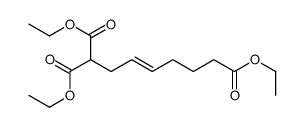 triethyl hept-3-ene-1,1,7-tricarboxylate Structure