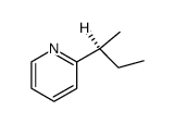 (+)-(S)-2-(1-methylpropyl)pyridine Structure