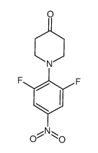 1-(2,6-difluoro-4-nitro-phenyl)-piperidin-4-one picture