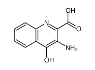 2-Quinolinecarboxylicacid,3-amino-4-hydroxy-(9CI) Structure