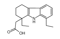 2-(1,8-diethyl-2,3,4,9-tetrahydrocarbazol-1-yl)acetic acid结构式