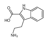 3-(2-aminoethyl)-1H-indole-2-carboxylic acid结构式