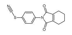 [4-(1,3-dioxo-4,5,6,7-tetrahydroisoindol-2-yl)phenyl] thiocyanate Structure