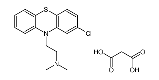 2-(2-chlorophenothiazin-10-yl)-N,N-dimethylethanamine,propanedioic acid Structure