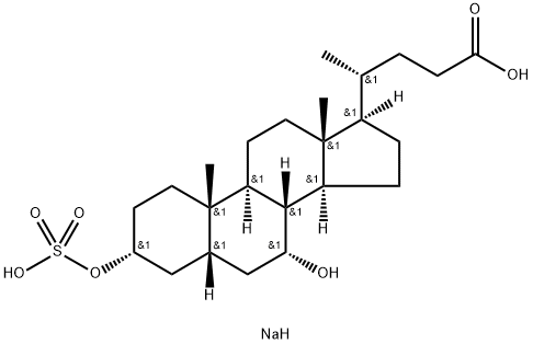 (3α,5β,7α)-7-Hydroxy-3-(sulfooxy)-cholan-24-oic Acid-d5 Disodium Salt Structure