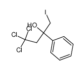 α-(Iodomethyl)-α-(2,2,2-trichloroethyl)-benzenemethanol结构式