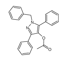 4-acetoxy-1-benzyl-3,5-diphenyl-1H-pyrazole Structure