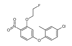 4-(4-chloro-2-methylphenoxy)-2-(2-fluoroethoxy)-1-nitrobenzene Structure