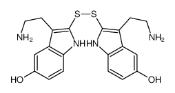 3-(2-aminoethyl)-2-[[3-(2-aminoethyl)-5-hydroxy-1H-indol-2-yl]disulfanyl]-1H-indol-5-ol Structure