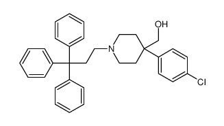 [4-(4-chlorophenyl)-1-(3,3,3-triphenylpropyl)piperidin-4-yl]methanol结构式