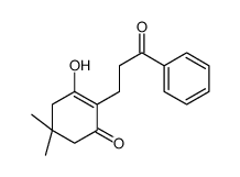 3-hydroxy-5,5-dimethyl-2-(3-oxo-3-phenylpropyl)cyclohex-2-en-1-one结构式