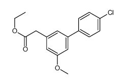 4'-Chloro-5-methoxy-3-biphenylacetic acid, ethyl ester Structure