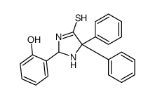 2-(2-hydroxyphenyl)-5,5-diphenylimidazolidine-4-thione结构式