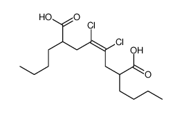 2,7-dibutyl-4,5-dichlorooct-4-enedioic acid Structure