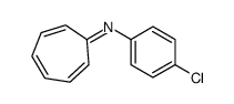 N-(4-chlorophenyl)cyclohepta-2,4,6-trien-1-imine结构式