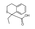 1-ethyl-3,4-dihydroisothiochromene-1-carboxylic acid结构式