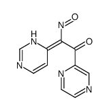 2-nitroso-1-pyrazin-2-yl-2-(1H-pyrimidin-6-ylidene)ethanone Structure