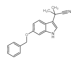 1H-Indole-3-acetonitrile, a,a-dimethyl-6-(phenylmethoxy)- picture