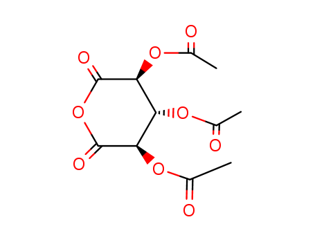 (2R,3s,4S)-2,3,4-triacetoxyglutaric anhydride Structure