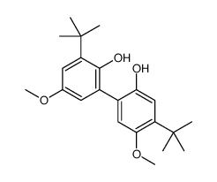 2-tert-butyl-6-(4-tert-butyl-2-hydroxy-5-methoxyphenyl)-4-methoxyphenol Structure