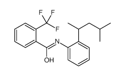 N-[2-(4-methylpentan-2-yl)phenyl]-2-(trifluoromethyl)benzamide结构式