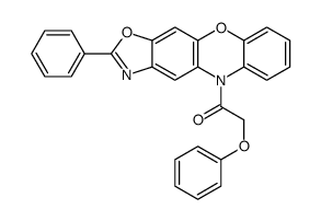 2-phenoxy-1-(2-phenyl-[1,3]oxazolo[4,5-b]phenoxazin-5-yl)ethanone Structure