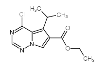 ETHYL 4-CHLORO-5-ISOPROPYLPYRROLO[2,1-F][1,2,4]TRIAZINE-6-CARBOXYLATE Structure