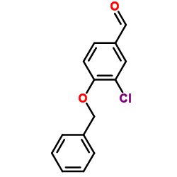 4-(苄氧基)-3-氯苯甲醛结构式