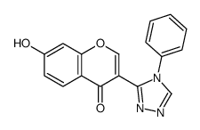 7-hydroxy-3-(4-phenyl-1,2,4-triazol-3-yl)chromen-4-one Structure