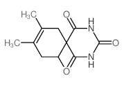 8,9,11-Trimethyl-2,4-diazaspiro(5.5)undec-8-ene-1,3,5-trione structure