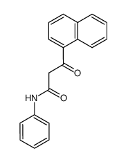 3-[1]naphthyl-3-oxo-propionic acid anilide Structure