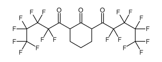 2,6-bis(2,2,3,3,4,4,5,5,5-nonafluoropentanoyl)cyclohexan-1-one结构式