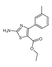 ETHYL 2-AMINO-4-M-TOLYLTHIAZOLE-5-CARBOXYLATE Structure