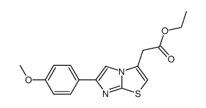 [6-(4-methoxy-phenyl)-imidazo[2,1-b]thiazol-3-yl]-acetic acid ethyl ester Structure