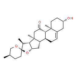 (25R)-3β-Hydroxyspirost-5-en-11-one structure