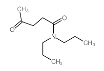 4-oxo-N,N-dipropyl-pentanamide结构式