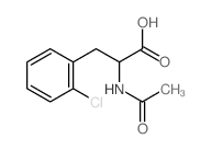 2-acetamido-3-(2-chlorophenyl)propanoic acid structure