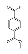 Benzoic acid, 4-(fluorocarbonyl)-, methyl ester (9CI) structure