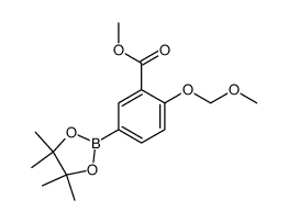 methyl 2-(methoxymethoxy)-5-(4,4,5,5-tetramethyl-1,3,2-dioxaborolan-2-yl)benzoate Structure