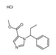 methyl 3-(1-phenylpropyl)imidazole-4-carboxylate,hydrochloride Structure