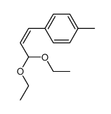 (Z)-3,3-Diethoxy-1-(4-methylphenyl)-1-propen结构式