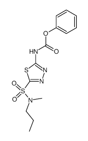 [5-(methyl-propyl-sulfamoyl)-[1,3,4]thiadiazol-2-yl]-carbamic acid phenyl ester Structure